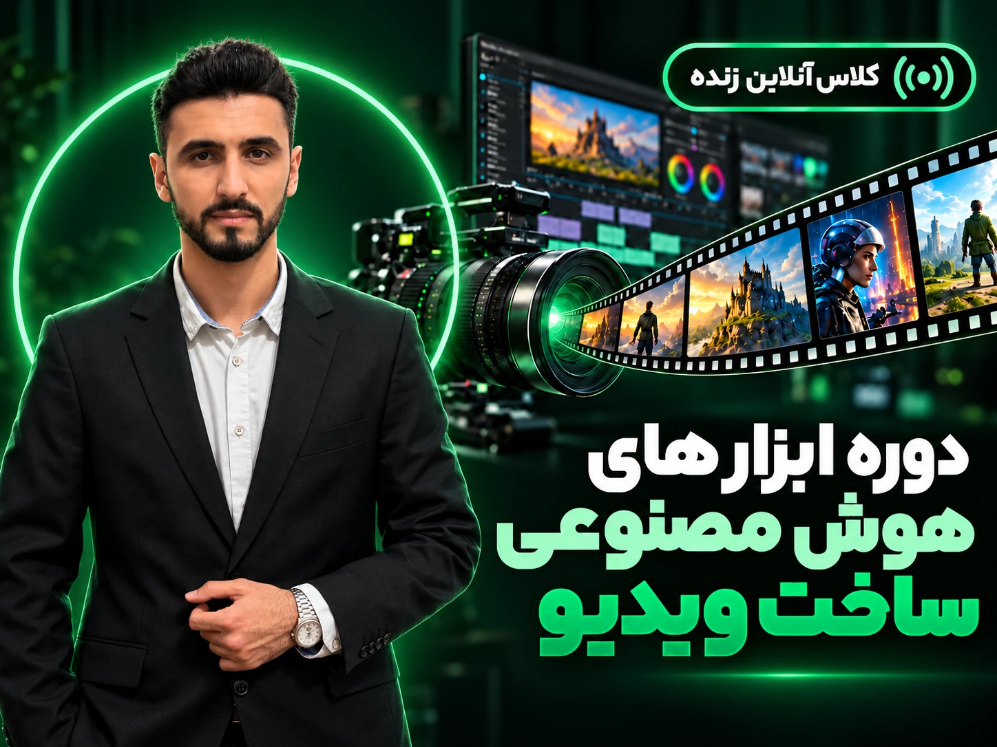 دوره آنلاین ابزار های هوش مصنوعی ساخت ویدیو